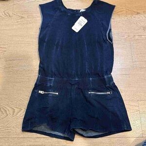 Elegant Navy Sleeveless Romper